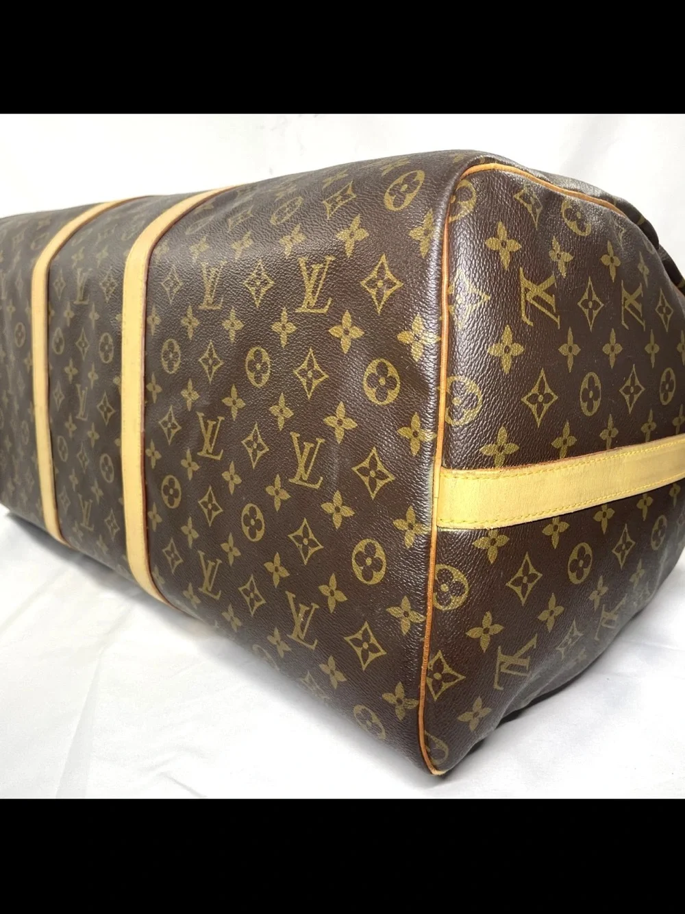 Louis Vuitton Brown Monogram Canvas Duffel with Vachetta Trim